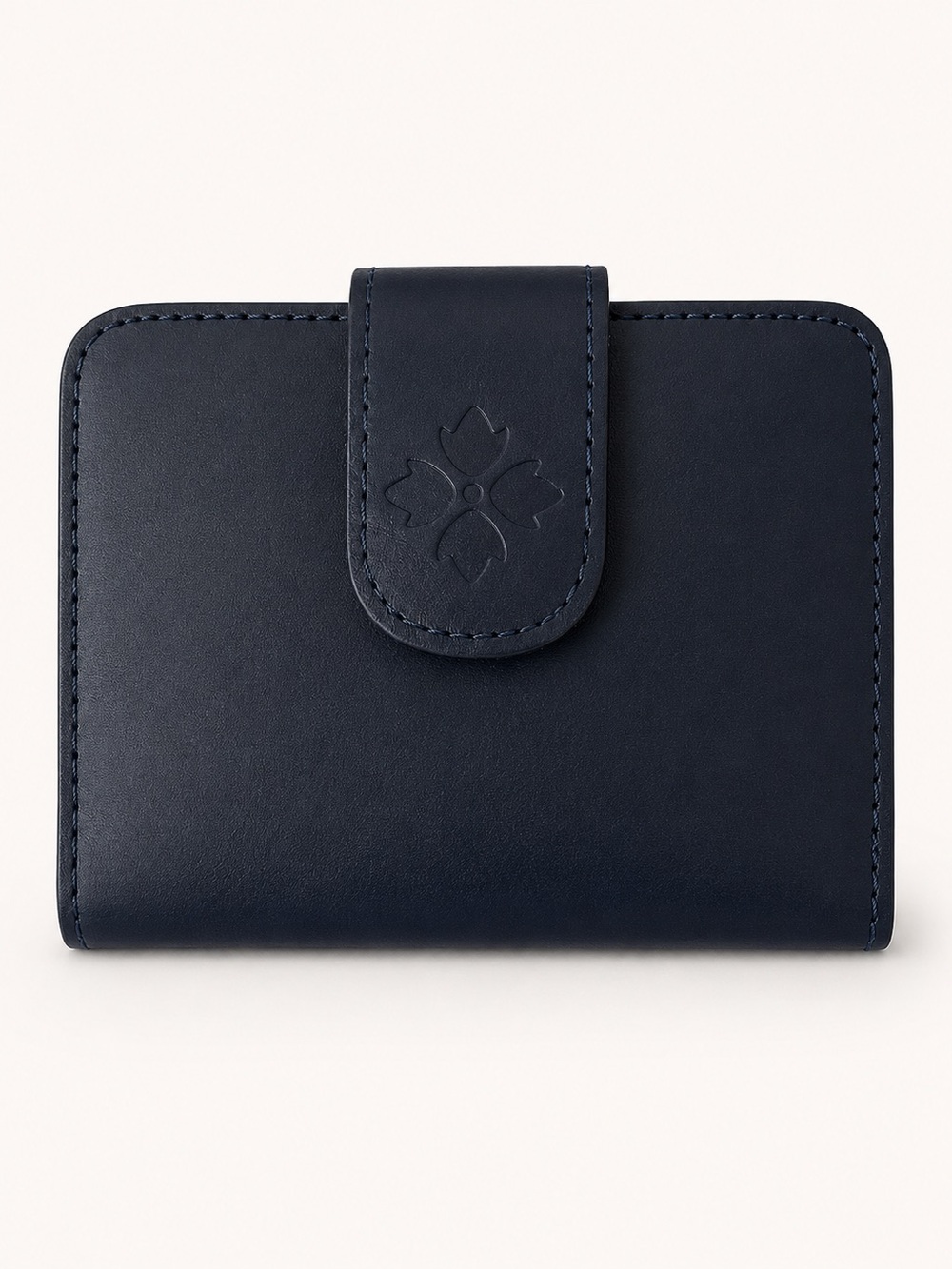 Patricia Nash Iberia Wallet Cerulean Blue Distressed Vtg Leather Bi-fold Wallet